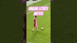 Miami loves it when Messi has the ball messi intermiamicf mls miami florida usafootball cr ⚽️ [upl. by Niamor65]