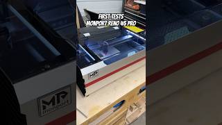 First tests with the Monport Reno Pro 45 co2laser lasercutting [upl. by Aihsikal]