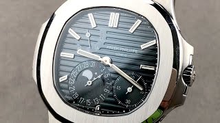 Patek Philippe Nautilus Moon Phase 57121A001 Patek Philippe Watch Review [upl. by Urson857]