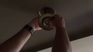 How to change a downlight bulb in the ceiling [upl. by Laaspere]