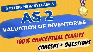 AS 2 in ENGLISH  Valuation of Inventories  PART 1 CONCEPTS  CA Inter New Syllabus [upl. by Rea]