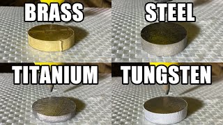 How Strong Is Tungsten Waterjet Cutting Test [upl. by Ahsilyt]