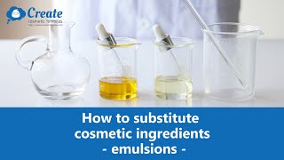 How to substitute cosmetic ingredients in creams and lotions [upl. by Kermie519]