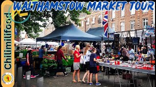 Walthamstow Street Market Tour  East London Walking Tour  Walthamstow Shopping Mall London [upl. by Aicelef]