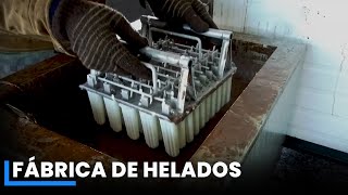 Proceso de elaboración de helado  Fábrica de Helados  Proceso de fábrica [upl. by Iohk]