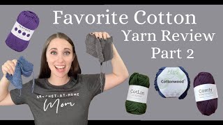 Your Favorite Cotton Yarns  Swatch amp Review Part 2  Swatchfest Saturday Live [upl. by Renferd]