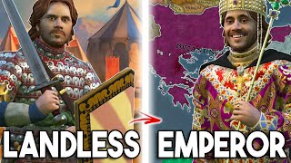 Landless to Byzantine Emperor in ONE LIFE  Roads to Power Crusader Kings 3 [upl. by Ariek]