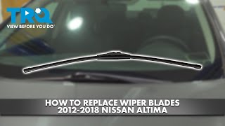 How to Replace Wiper Blades 20122018 Nissan Altima [upl. by Astrahan502]