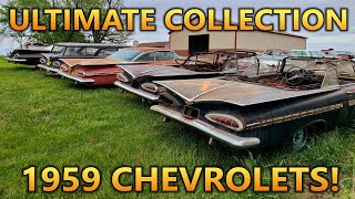 ULTIMATE Collection of 1959 Chevrolets Rare Chevys  1964 Impala FIRST DRIVE in 35 Years [upl. by Aicissej]