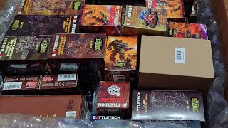 Unboxing Battletech Mercenaries Kickstarter Battalion level with add ons [upl. by Mellisent634]