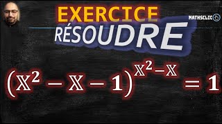 🔴 LENSEMBLE SOLUTION DE LEQUATION EXPONENTIELLE 𝕏𝟐−𝕏−𝟏𝕏𝟐−𝕏𝟏 [upl. by Blackman]