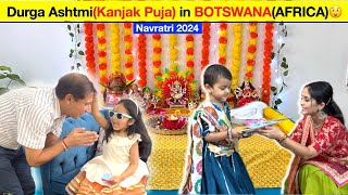 Durga AshtmiKanjak Puja in BotswanaAfrica😲Nirbhays vlogshreecraftplaceshilpa [upl. by Allan481]