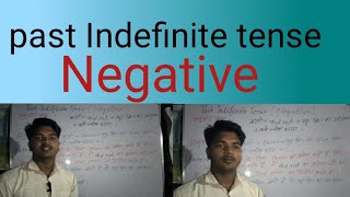 Past Indefinite tense ka Negative Sentence [upl. by Resay662]