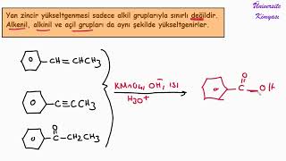 ORGANİK KİMYA AROMATİK BİLEŞİKLER  YAN ZİNCİR YÜKSELTGENMESİ [upl. by Lanita]