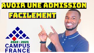 Voici COMMENT AVOIR UNE ADMISSION lettre de motivation entretien Campus France [upl. by Osnohpla]