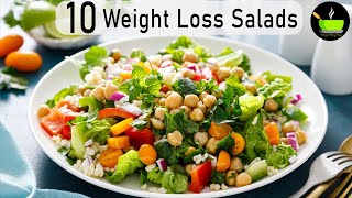 10 Healthy Salad Recipes  Diabetic Friendly Recipes  Weight Loss Recipes  Indian Salad Recipes [upl. by Ycrem]