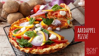 Vegetarische aardappelpizza met groente [upl. by Athene]