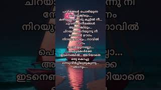 Malayalamsong lyricsyesudasjanakiytshortsgreen vlogs by shaluEp 261 [upl. by Llenhoj]