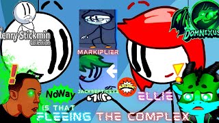 DID I JUST SEE MARKIPLIER and JACKSEPTICEYE Henry Stickmin Collection Ep 4 FLEEING THE COMPLEX [upl. by Engenia719]