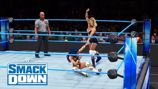 WWE 2K20 Sasha Banks Vs Lacey Evans [upl. by Ramu251]