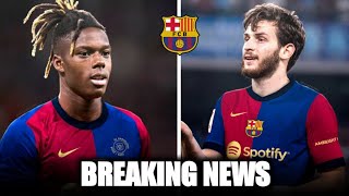 🚨🔵🔴BREAKING Barcelona News ft Kvaratskhelia amp Nico Williams to Barcelona ✍📰 [upl. by Eraste]