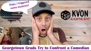 College Grads Triggered After Fun Comedy Show comedian Kvon roasts em [upl. by Eybbob]