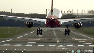 A330 Slow Motioned Touchdown FullHD [upl. by Warrin]