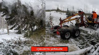 Ojanvarren perkausta Kranman T 1750 E Honda Foreman 500 [upl. by Mcgrody]