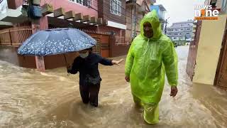 quotKathmandu Flooding  OntheGround Report of Widespread Inundation  Flood  News9 [upl. by Arbuckle915]