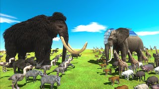 Animal Epic Battle  Prehistoric Mammals VS Modern Mammals  Animal Revolt Battle Simulator [upl. by Atiuqa248]