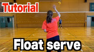 Tips for getting float serve【volleyball】 [upl. by Alyehc]