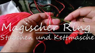 Podcast für Anfänger Magischer Ring Stäbchen Kettmasche üben die Glückswürmchen häkeln möchten [upl. by Miguelita620]