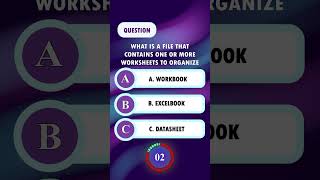 What is a file that contains one or more worksheets to organize data calledquiz braingames excel [upl. by Irrehc305]