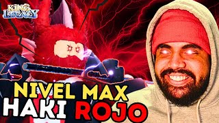 SUBÍ A NIVEL MAX Y CONSEGUÍ HAKI ROJO en KING LEGACY [upl. by Pardoes]