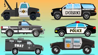 Police Vehicles  Kids police Cars  police utility vehicles [upl. by Gisele863]