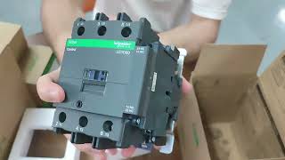 LC1D80M7 Schneider Contactor LC1D80M7C 3P 220VAC [upl. by Llemart106]