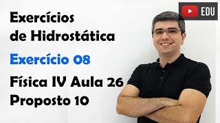 Hidrostática Exercício  Revisão para ENEM  9 [upl. by Sedicla]