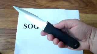 SOG Pentagon Knife S14 Demonstration [upl. by Ainekahs]