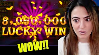 OMG LUCKY WIN on LUCKY LAND wGold Coins [upl. by Atsok485]