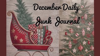 December Daily Junk Journal [upl. by Adnolrehs40]