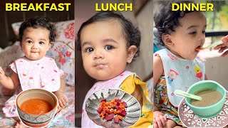 What My 6 Month Old Baby Eats in a Day  3 First Solid Food Recipes [upl. by Ennayelhsa]