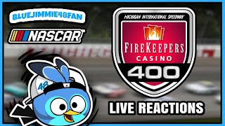 2024 NASCAR Cup Series FireKeepers Casino 400 Live Race Reaction 🔴 [upl. by Dav68]