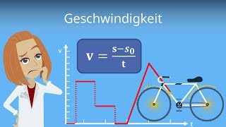 Geschwindigkeit berechnen  Gleichförmige Bewegung und Durchschnittsgeschwindigkeit einfach erklärt [upl. by Erialb775]