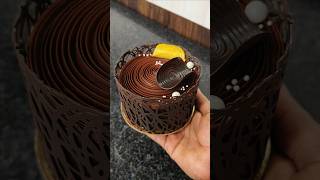 Chocolate truffle mini cake😲 decoration ideas minicake shorts ytshorts viralvideo trendingcake [upl. by Ayotak300]