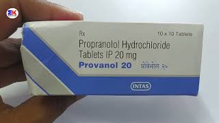 Provanol 20 tablet  Propranolol Hydrochloride Tablet  Provanol 20mg Tablet Uses Benefits Dosage [upl. by Demott257]