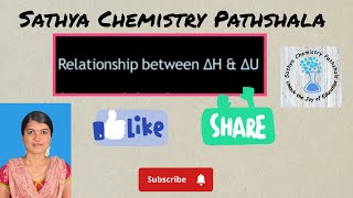 Relationship between enthalpy H and Internal energy U  Derivation Learn chemistry easily [upl. by Aicilihp309]