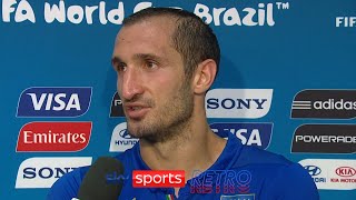 Giorgio Chiellini after being bitten by Luis Suarez at the 2014 World Cup [upl. by Saturday]