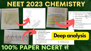 All NCERT Questions that came in NEET 2023 Chemistry NEET 2023 Detailed Analysis NEET 2024 Strategy [upl. by Nagek]