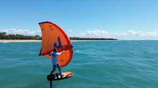 Wingfoiling a Small Swell at Tannum Sands [upl. by Sivat853]