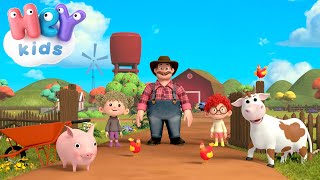 Op De Boerderij 🚜 Boerderijdieren 🐓 Peuterliedjes Nederlands  HeyKids  Kinderfilmpjes [upl. by Noryv927]